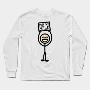 Stick Guy 2 - Black Lives Matter Long Sleeve T-Shirt